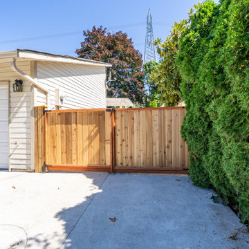 Custom Cedar Privacy Gate and Fence Upgrade – Backyard Renovation Coquitlam