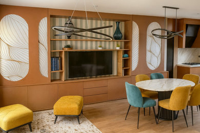 Cette photo montre une maison tendance.