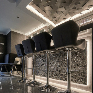 Home bar and home cinema decor