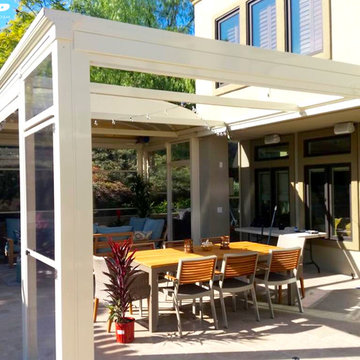 Beautiful veranda with motorized pergola FirstClass