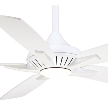 Minka Aire Dyno 52" LED Ceiling Fan With Remote Control, White