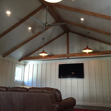 Barn like ceilings in kitchen