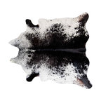 Pergamino Black Salt And Pepper Cowhide Rug, Extra Extra Large