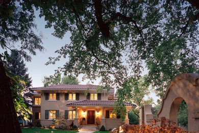 Southwestern exterior home idea in Denver