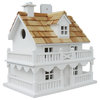 Novelty Cottage Birdhouse, White