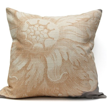 Rosette Pillow, Gold