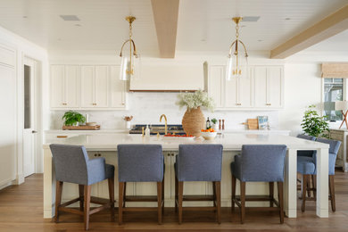 Inspiration for a coastal kitchen remodel in Orange County