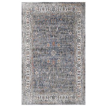 Amer Rugs Vermont Glidel VRM-7 Charcoal Power-loomed - 2'7" X 8' Runner