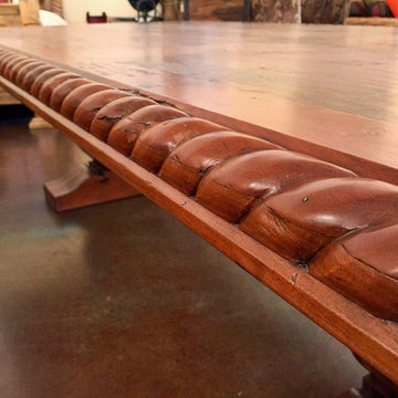 Custom Rectangular Mesquite Wood Dining Table