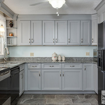 Transitional Gray Kitchen
