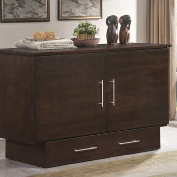 Cabinet Bed in Espresso Finish
