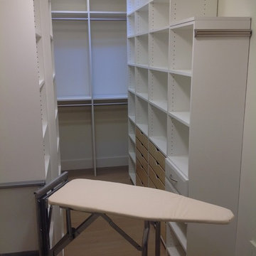 Custom Closet With An Ironing Board