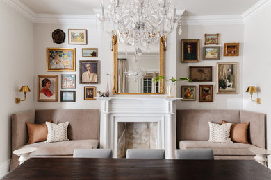 Dining room - transitional dining room idea in New Orleans