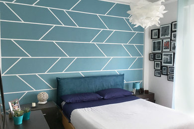 Immagine di una camera da letto design