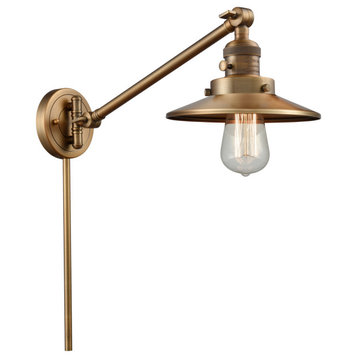 Innovations Lighting 237-BB-M4-BB Franklin Restoration Lamp Brushed Brass