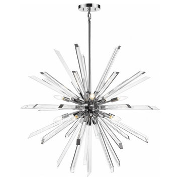 10 Light Chandelier in Modern Style - 41.5 Inches Wide by 39 Inches High