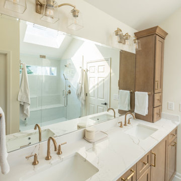 Leawood, Kansas Primary Bathroom Remodel with Custom Shower and Expanded Closet