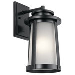 Kichler Lighting - Kichler Lighting 49918BK Harbor Bay - One Light Medium Outdoor Wall Lantern - Shade Included: True