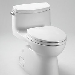 Toto Carolina II Elongated One-Piece Toilet With SanaGloss 1.28GPF MS644114CEFG - Toilets