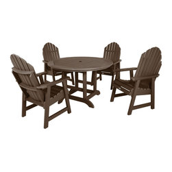 Highwood USA - Hamilton 5-Piece Round Dining Set - Outdoor Dining Sets