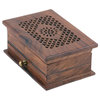 Novica Floral Dignity Wood Jewelry Box