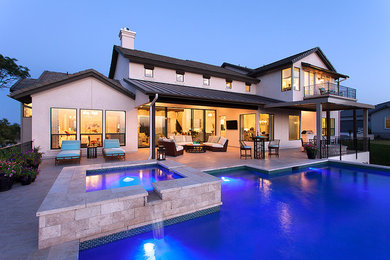 Example of a trendy exterior home design in Austin