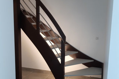 Exemple d'un escalier tendance.