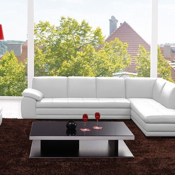625 Italian Leather Sectional Sofa | White - $4278.45