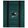 NHL San Jose Sharks Comforter Pillowcase Hockey Bedding, Twin