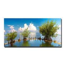 Ready2HangArt - "Perceived Surroundings" Canvas Art By Bruce Bain, 12"x24" - Prints And Posters