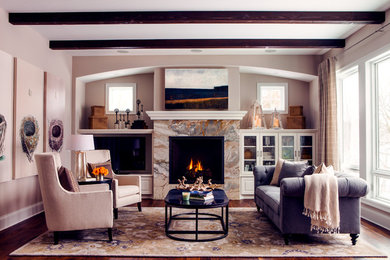 Inspiration for a timeless living room remodel in Minneapolis