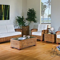 Hospitality Rattan Pegasus Deep Seating Sofa Group - Sofas