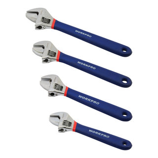 Stalwart 3-Piece Heavy Duty Pipe Wrench Set with Storage Pouch