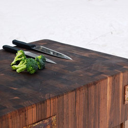 Antiqued walnut butcherblock - Products