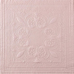 French Tile Blush Queen Quilted Bedspread - Quilts And Quilt Sets