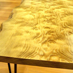 Rare Curly Sinker Pine - Axe Cut-River Recovered - Coffee Tables