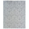 JARDIN Hazy Platinum Hand Made Cotton Chenille Area Rug, Silver, 9'6"x13'