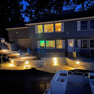 Cedar Lake - lakeside patio renovation