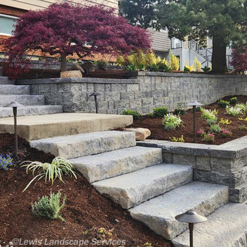 Salmieri Project - Retaining Walls, Steps & Landscaping Portland 2023 & 2024