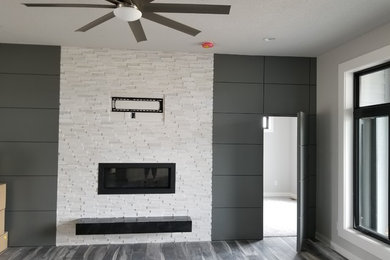 Example of a trendy home design design in Other