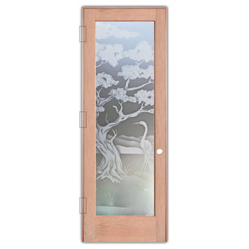 Interior Prehung Door or Interior Slab Door - Bonsai Egret - Cherry - 28" x...