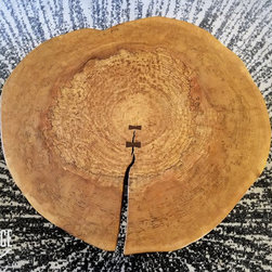 Round Coffee Table- Live Edge- Industrial- Tree Slice- Log- Rustic - Side Tables And End Tables