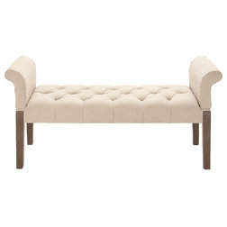 Transitional Upholstered Benches by Brimfield & May