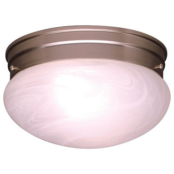 Ceiling Space 1-Light 7.5" 12-Pack Flush Mount in Brushed Nickel