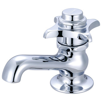 Central Brass Self-Close Single Handle Basin Faucet