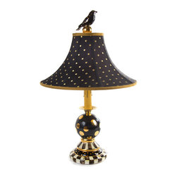 Black Tie Bulbous Lamp | MacKenzie-Childs - Table Lamps
