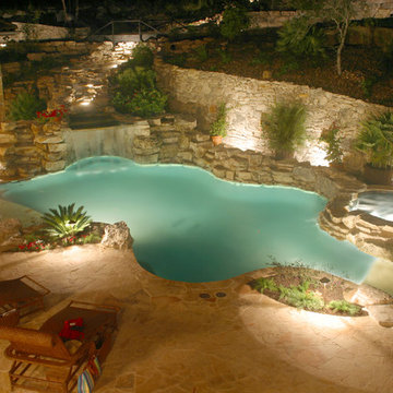 Double Beach Entry Pool