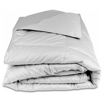 All Season Essential Alternative Goose Down Comforter, Quilted Duvet Insert, Sil