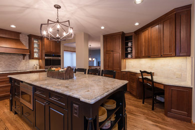 Elegant kitchen photo in Denver