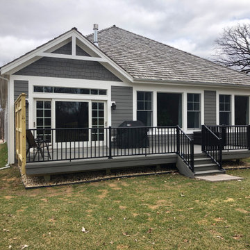 TimberTech Silver Maple Deck with Black Westbury Rails in Barrington Hills, IL